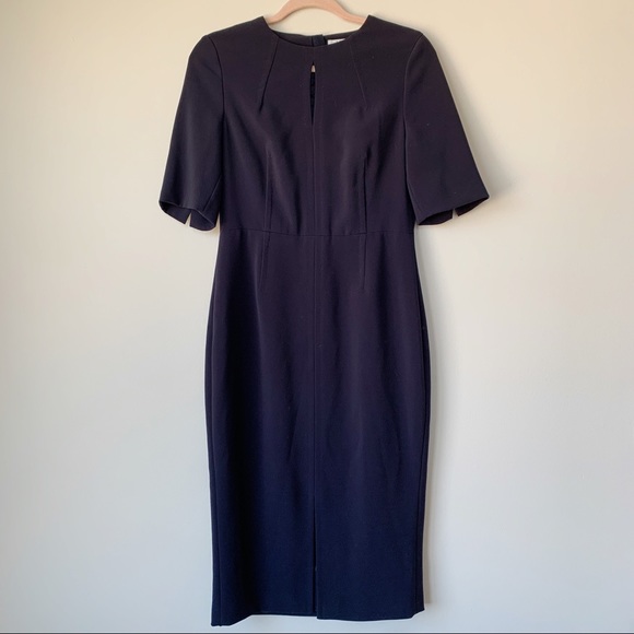 LK Bennett Dresses & Skirts - LK Bennett London Cleora Fitted Sheath Dress Navy Blue Size 8